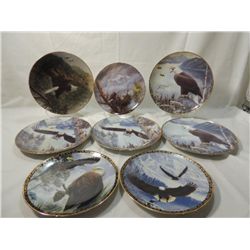 LOT 8 DECORATIVE PLATES EAGLES