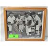 Image 2 : FRAMED 8X10 PRINT MANTLE, MUSIAL , BOYER IN DUGOUT