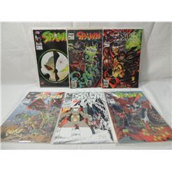 LOT 6 SPAWN COMICS