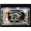 Image 4 : GERMAN SILVER 1 TROY OUNCE BISON BAR
