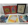 Image 1 : LOT 6 MIXED ARTWORK. FRAMED & LOOSE PRINTS