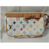 Image 2 : LOUIS VUITTON REPLICA SMALL MULTI COLOR LOGO PURSE