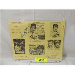 ENOS SLAUGHTER AUTOGRAPHED FLYER