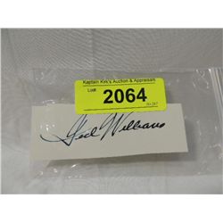 TED WILLIAMS CUT SIGNATURE