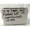 Image 2 : 1978 TOPPS FOOTBALL PLAYER CARDS  BOX LOT.
