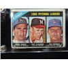 Image 1 : 1966 TOPPS N.L. PITCHING LEADERS KOUFAX  DRYSDALE