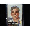 Image 1 : 1953 TOPPS BILL BRUTON #214 BASEBALL CARD