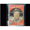 Image 2 : 1959 TOPPS HANK BAUER #240 BASEBALL CARD