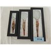 Image 1 : LOT 3 MURANO STYLE GLASS HANDLE MAGNIFYING GLASS