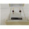 Image 1 : SWAROVSKI CRYSTAL EARRINGS PURPLE