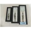 Image 1 : LOT 3 MURANO STYLE GLASS HANDLE MAGNIFYING GLASS