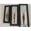 Image 1 : LOT 3 MURANO STYLE GLASS HANDLE MAGNIFYING GLASS