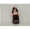Image 1 : PORCELAIN DOLL PINK AND BROWN DRESS WITH UMBRELLA