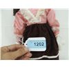 Image 2 : PORCELAIN DOLL PINK AND BROWN DRESS WITH UMBRELLA