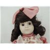 Image 3 : PORCELAIN DOLL PINK AND BROWN DRESS WITH UMBRELLA