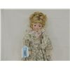 Image 2 : PORCELAIN FLORAL GROWN DOLL  WITH STAND