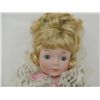 Image 3 : PORCELAIN FLORAL GROWN DOLL  WITH STAND