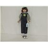Image 1 : JOHN DEERE PORCELAIN DOLL IN OVERALLS