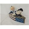 Image 1 : GEPPEDDO PORCELAIN DOLL IN WOODEN BOAT