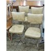 Image 1 : LOT 4MID CENTURY CHROME KITCHEN CHAIRS