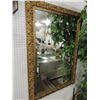 Image 1 : LARGE WALL MIRROR GOLD COLOR FRAME