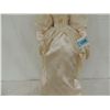 Image 3 : 28" PORCELAIN DOLL PEACH AND LACE DRESS