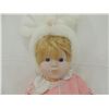 Image 3 : PORCELAIN DOLL IN BUNNY PAJAMAS AND HAT