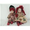 Image 4 : LOT 2 RAGGEDY ANN HAIR PORCELAIN DOLLS