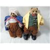 Image 1 : LOT 2 PLASTIC MR & MRS BEAR DOLLS
