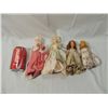 Image 1 : LOT 4 VINTAGE AND ANTIQUE SMALL DOLLS