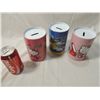 Image 2 : LOT 3 TIN ROUND COIN BANKS HELLO KITTY