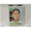 Image 1 : 1966 TOPPS GIL HODGES #386 BASEBALL PLAYER CARD