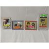Image 1 : LOT 4 VINTAGE FOOTBALL PLAYER CARDS