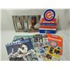 Image 1 : BOX LOT BASEBALL MEMORABILIA CARDS, POSTER, BALL