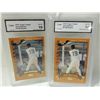 Image 1 : LOT 2 2002 TOPPS TRADED JOSE BAUTISTA ROOKIE #T180