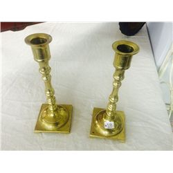 Pair of Brass Candle Holders