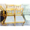 Image 1 : Set of 4 Vintage Harp Back Dining Chairs