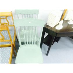 2 Painted Pressed Back Chairs