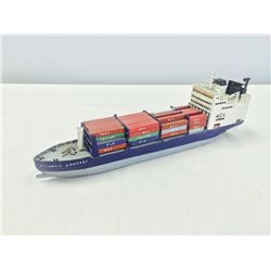 Hand Crafted Container Ship (Length 12.5")