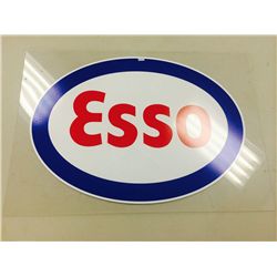 Oval ESSO Decal on Plexiglas