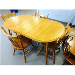 Dinette Table With 4 Chairs and Leaf