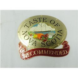 Heavy Taste of Nova Scotia Metal Plaque
