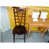 Image 1 : Antique Solid Oak Side Chair