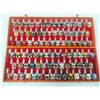Image 1 : Older Collection of 88 Miniature Masks in Display Box