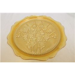 Iridescent Glass Serving Plate
