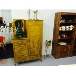 Vintage Wardrobe With Drawers and Mirror
