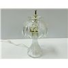 Image 1 : Vintage Floral Pattern Crystal Table Lamp