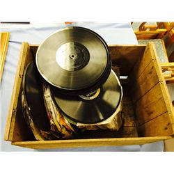 Box Lot of Thick Edison Records