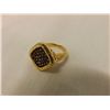 Image 1 : Joshua Lieff Designer Yellow Gold Plated Ring with Swarovski Crystals