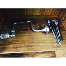 Vintage Drilling Brace and Bits